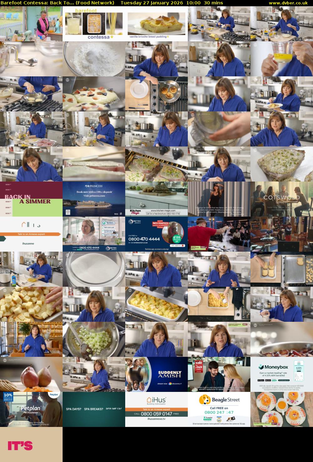 Barefoot Contessa: Back To... (Food Network) Tuesday 27 January 2026 10:00 - 10:30