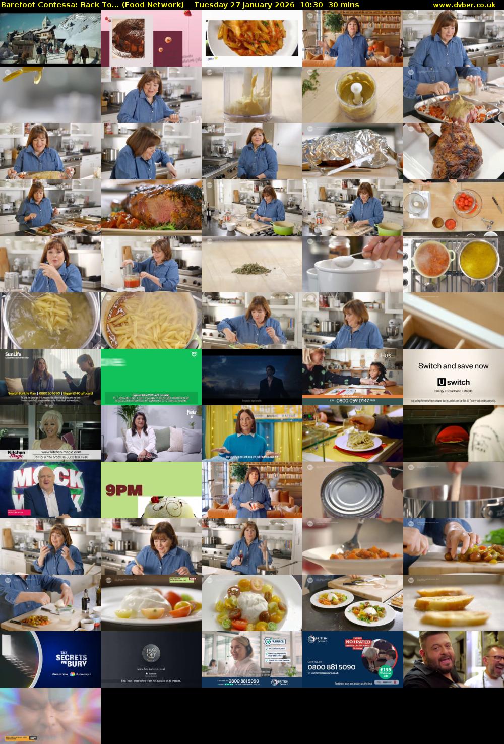 Barefoot Contessa: Back To... (Food Network) Tuesday 27 January 2026 10:30 - 11:00