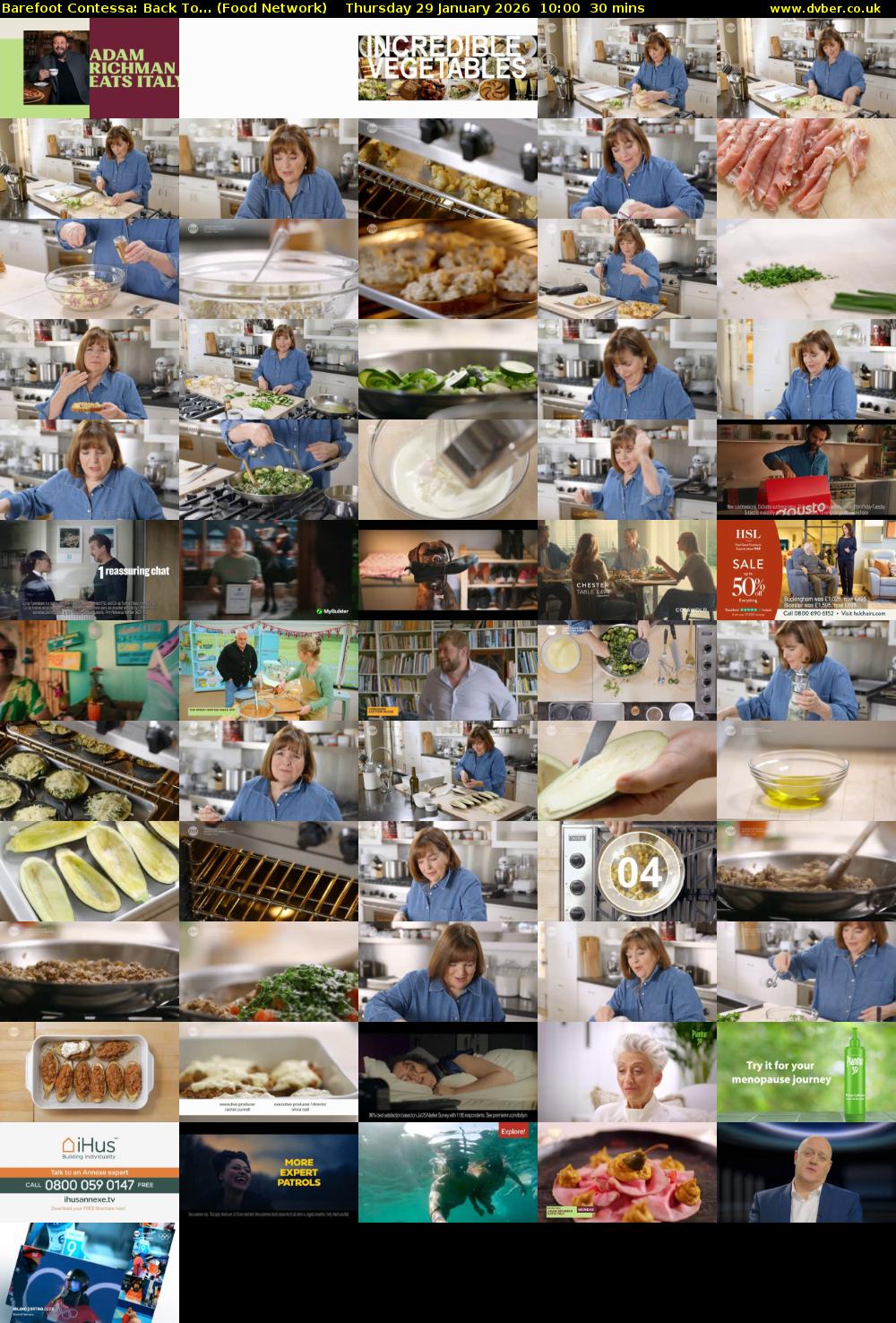Barefoot Contessa: Back To... (Food Network) Thursday 29 January 2026 10:00 - 10:30