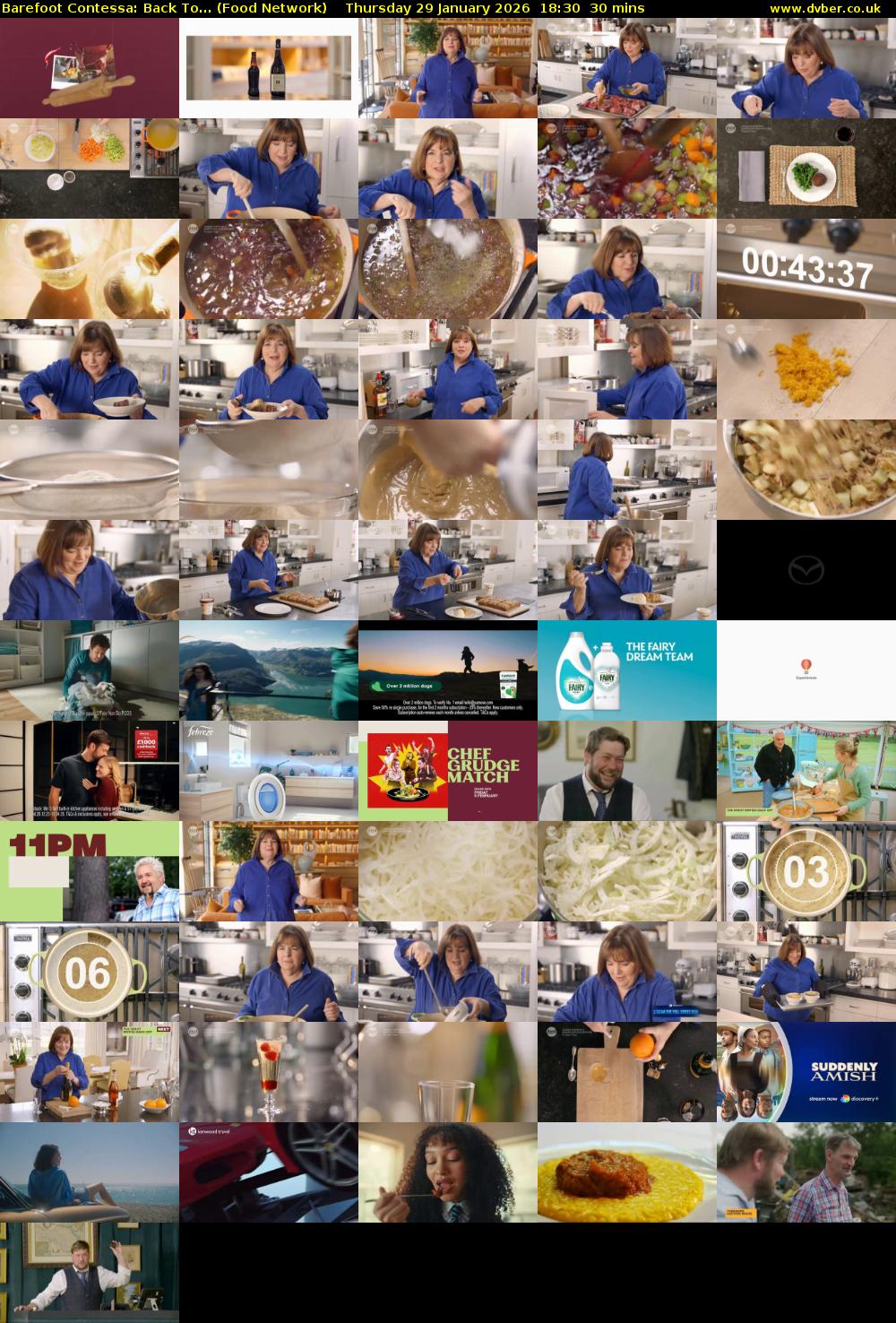 Barefoot Contessa: Back To... (Food Network) Thursday 29 January 2026 18:30 - 19:00