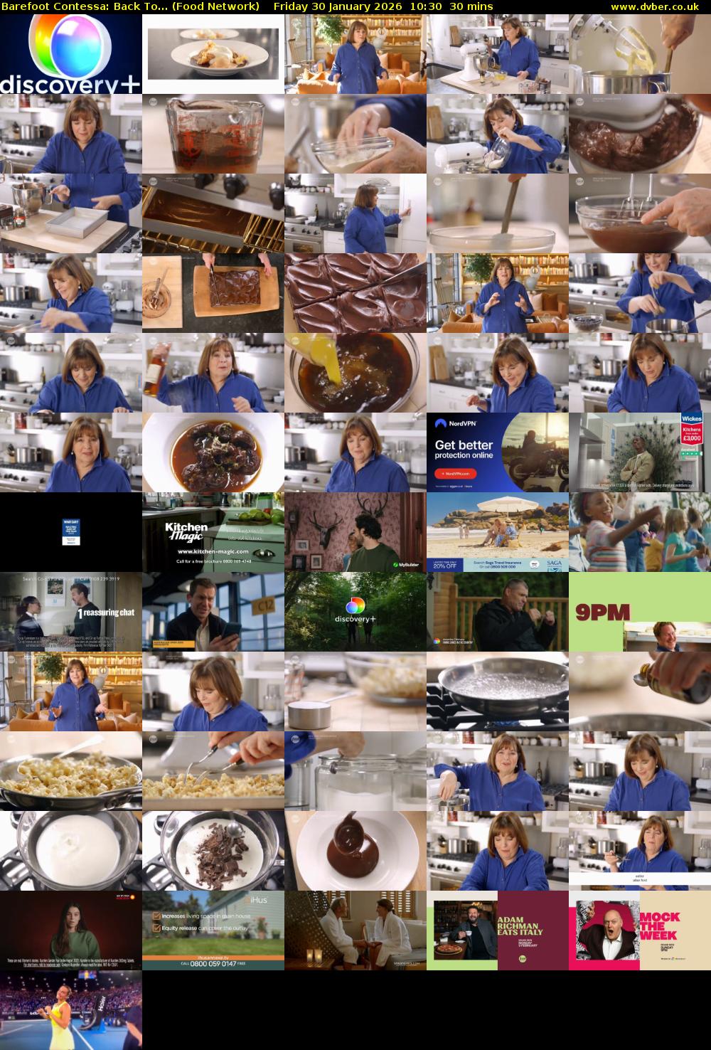 Barefoot Contessa: Back To... (Food Network) Friday 30 January 2026 10:30 - 11:00