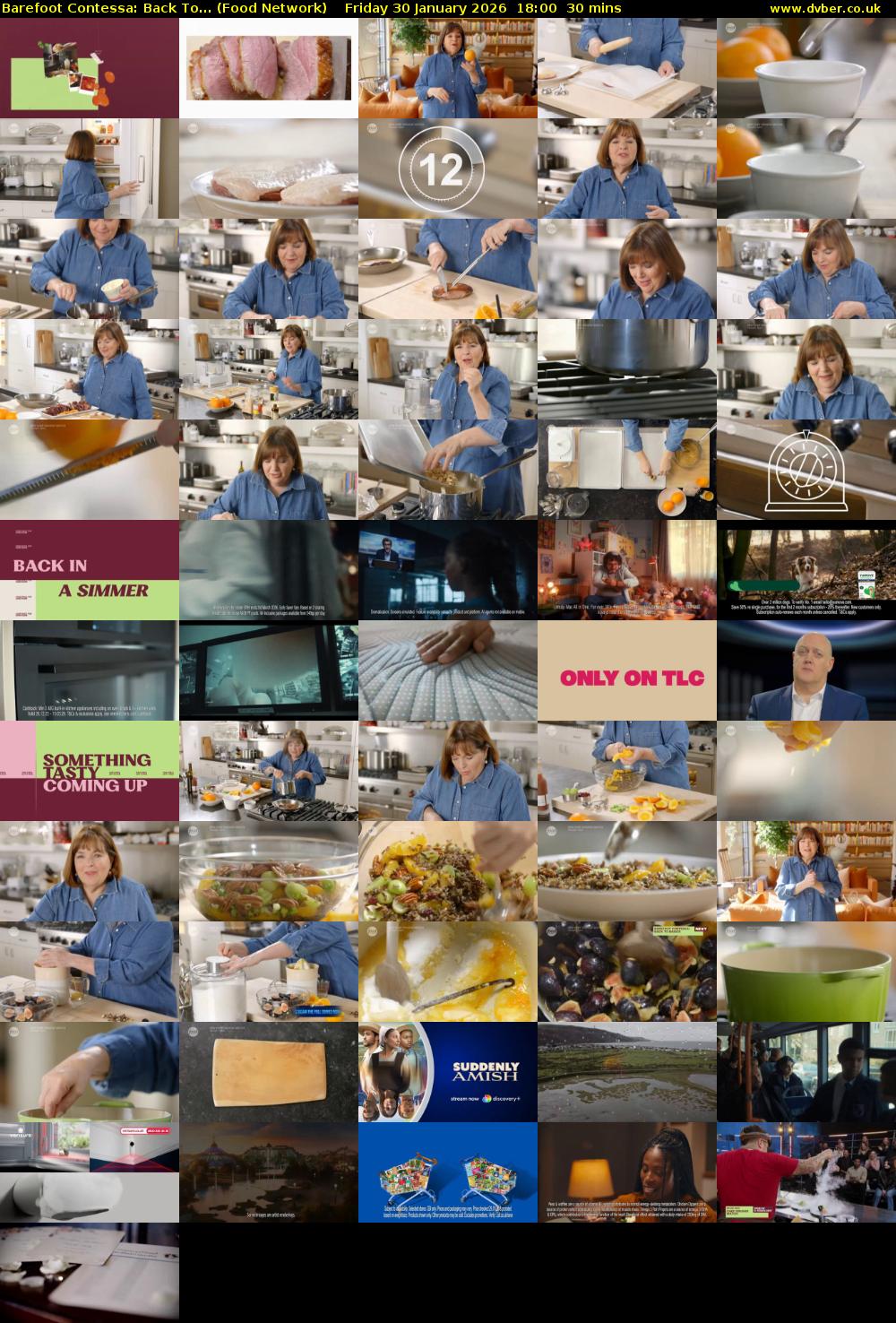Barefoot Contessa: Back To... (Food Network) Friday 30 January 2026 18:00 - 18:30