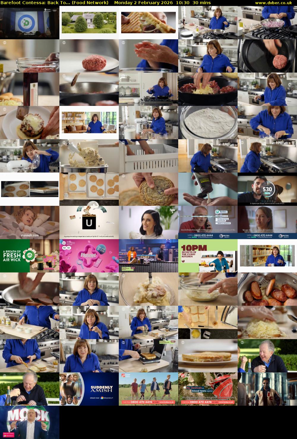 Barefoot Contessa: Back To... (Food Network) Monday 2 February 2026 10:30 - 11:00