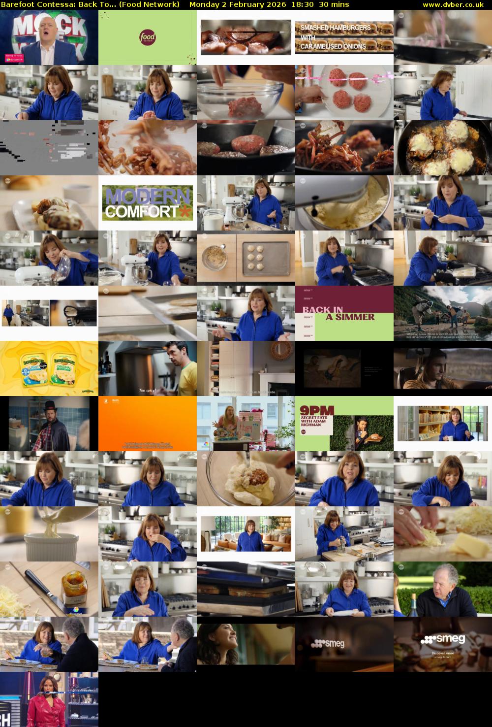 Barefoot Contessa: Back To... (Food Network) Monday 2 February 2026 18:30 - 19:00