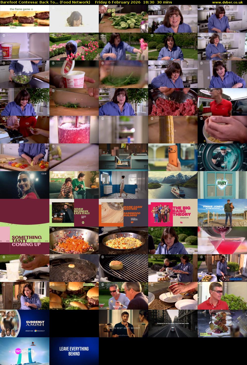 Barefoot Contessa: Back To... (Food Network) Friday 6 February 2026 18:30 - 19:00