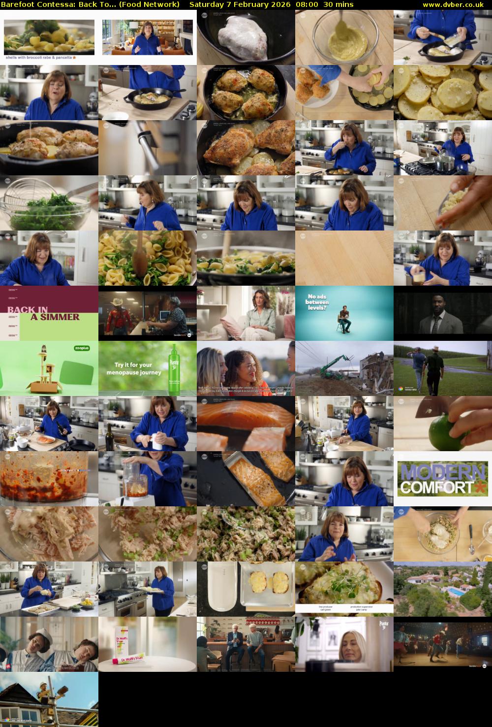 Barefoot Contessa: Back To... (Food Network) Saturday 7 February 2026 08:00 - 08:30