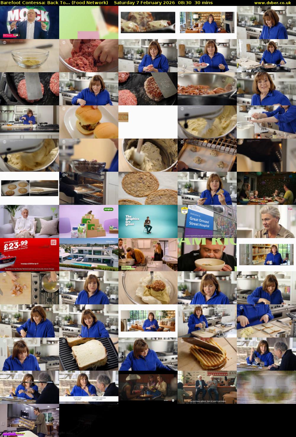 Barefoot Contessa: Back To... (Food Network) Saturday 7 February 2026 08:30 - 09:00