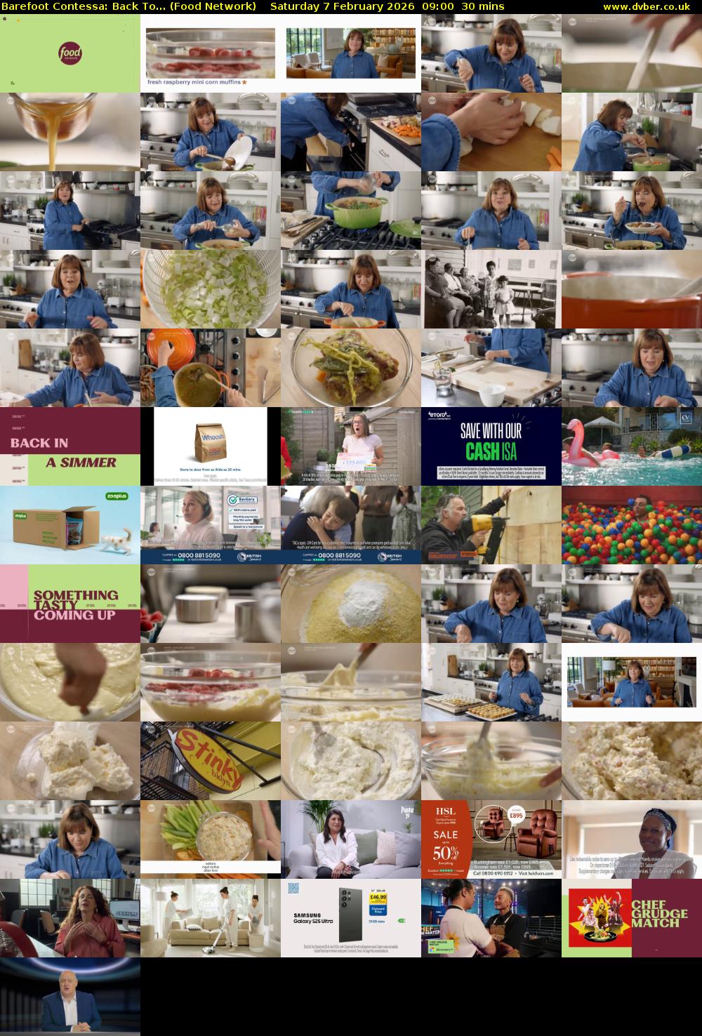 Barefoot Contessa: Back To... (Food Network) Saturday 7 February 2026 09:00 - 09:30