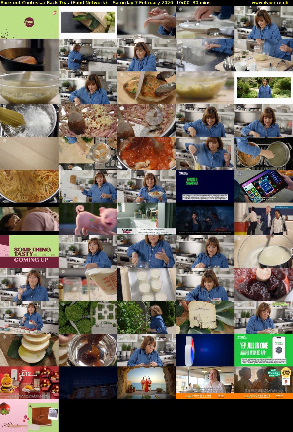 Barefoot Contessa: Back To... (Food Network) Saturday 7 February 2026 10:00 - 10:30