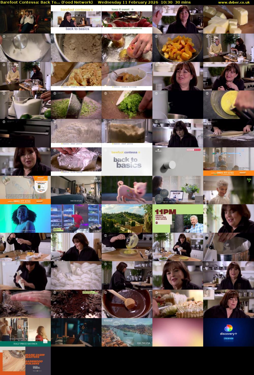 Barefoot Contessa: Back To... (Food Network) Wednesday 11 February 2026 10:30 - 11:00