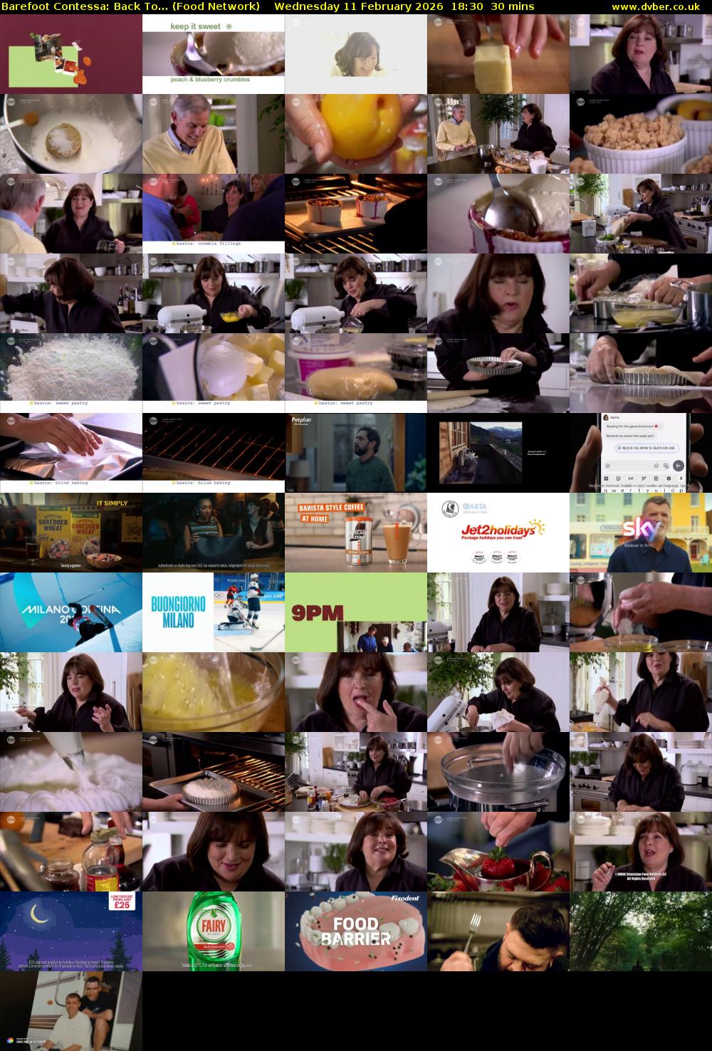Barefoot Contessa: Back To... (Food Network) Wednesday 11 February 2026 18:30 - 19:00