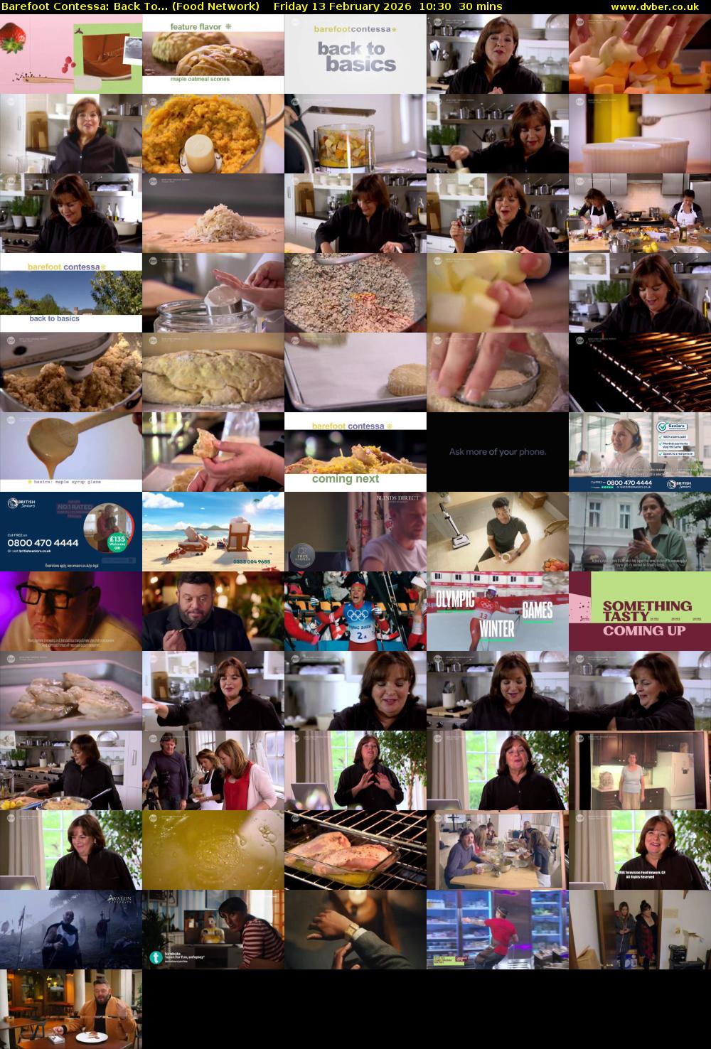 Barefoot Contessa: Back To... (Food Network) Friday 13 February 2026 10:30 - 11:00