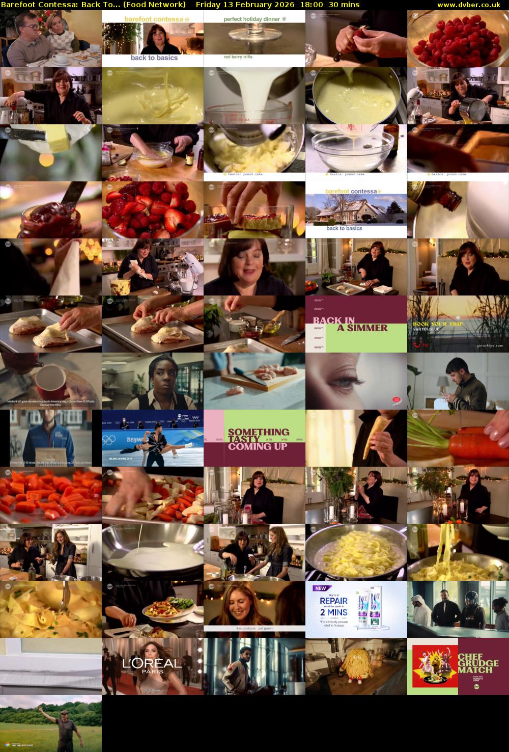 Barefoot Contessa: Back To... (Food Network) Friday 13 February 2026 18:00 - 18:30
