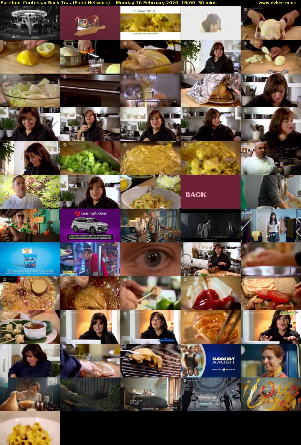 Barefoot Contessa: Back To... (Food Network) Monday 16 February 2026 18:00 - 18:30