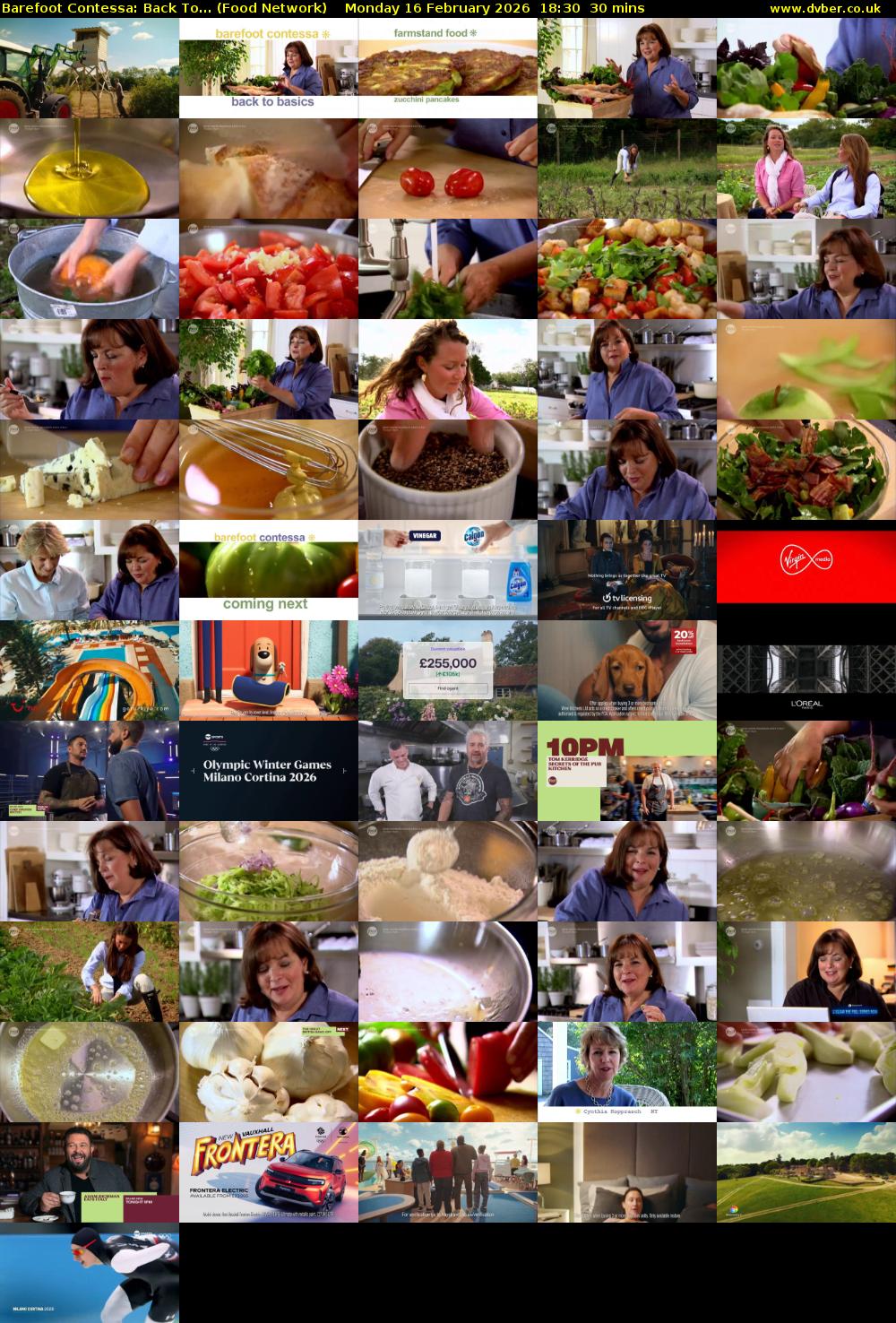 Barefoot Contessa: Back To... (Food Network) Monday 16 February 2026 18:30 - 19:00