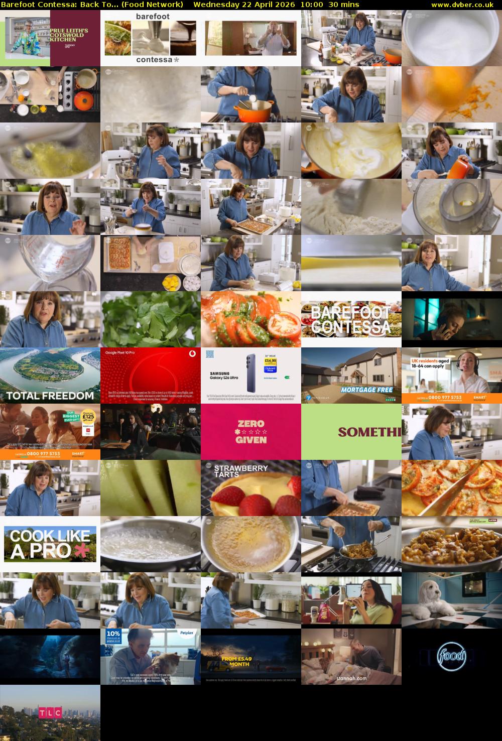 Barefoot Contessa: Back To... (Food Network) Wednesday 22 April 2026 10:00 - 10:30