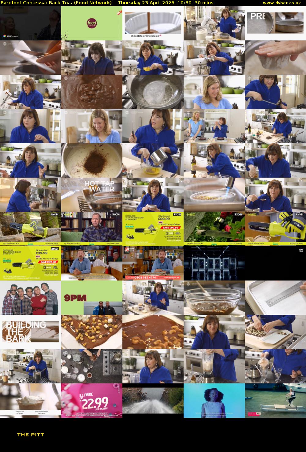 Barefoot Contessa: Back To... (Food Network) Thursday 23 April 2026 10:30 - 11:00