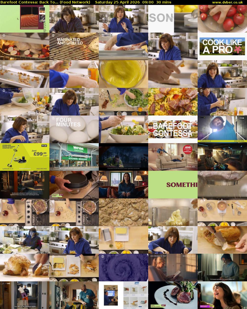 Barefoot Contessa: Back To... (Food Network) Saturday 25 April 2026 09:00 - 09:30