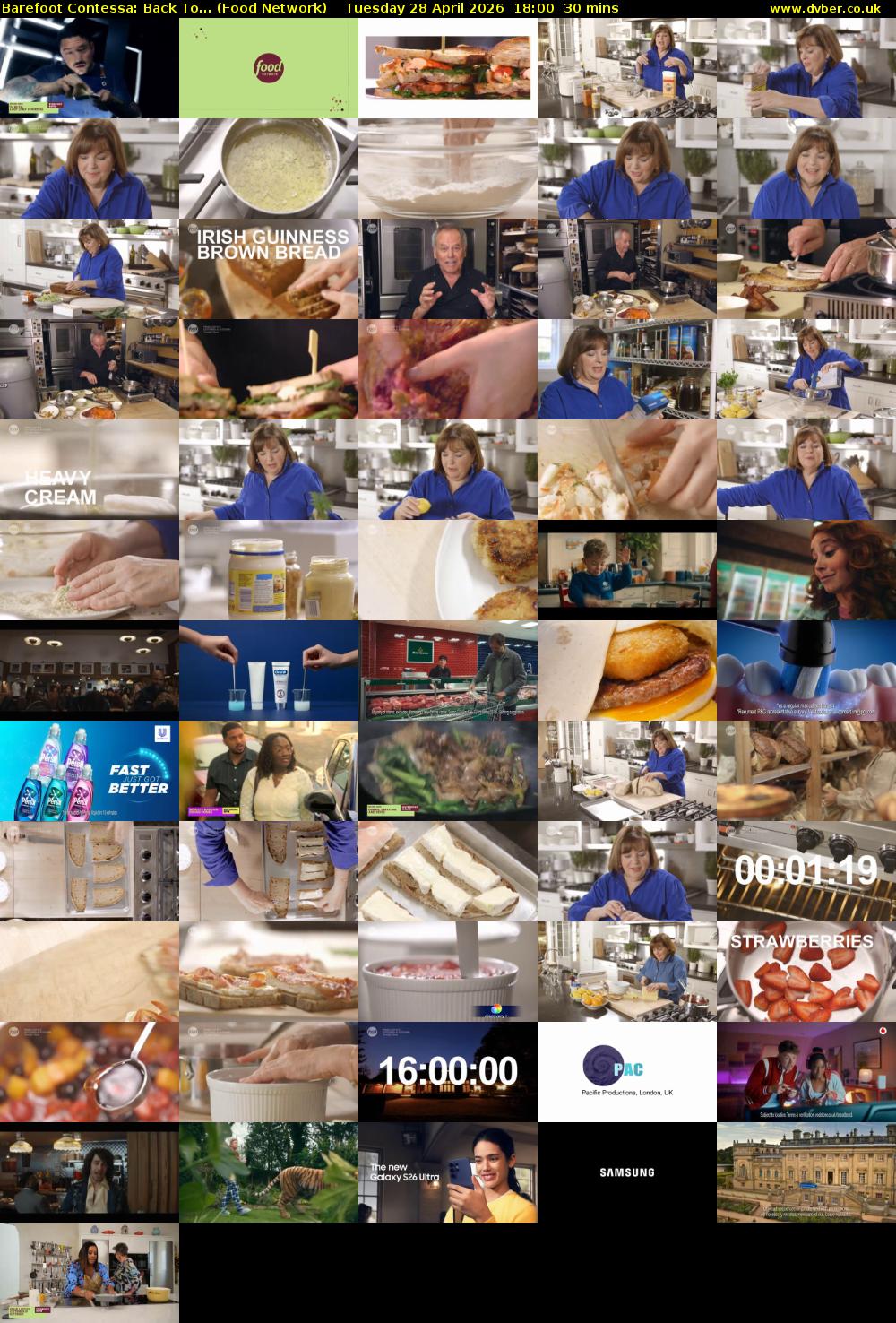 Barefoot Contessa: Back To... (Food Network) Tuesday 28 April 2026 18:00 - 18:30