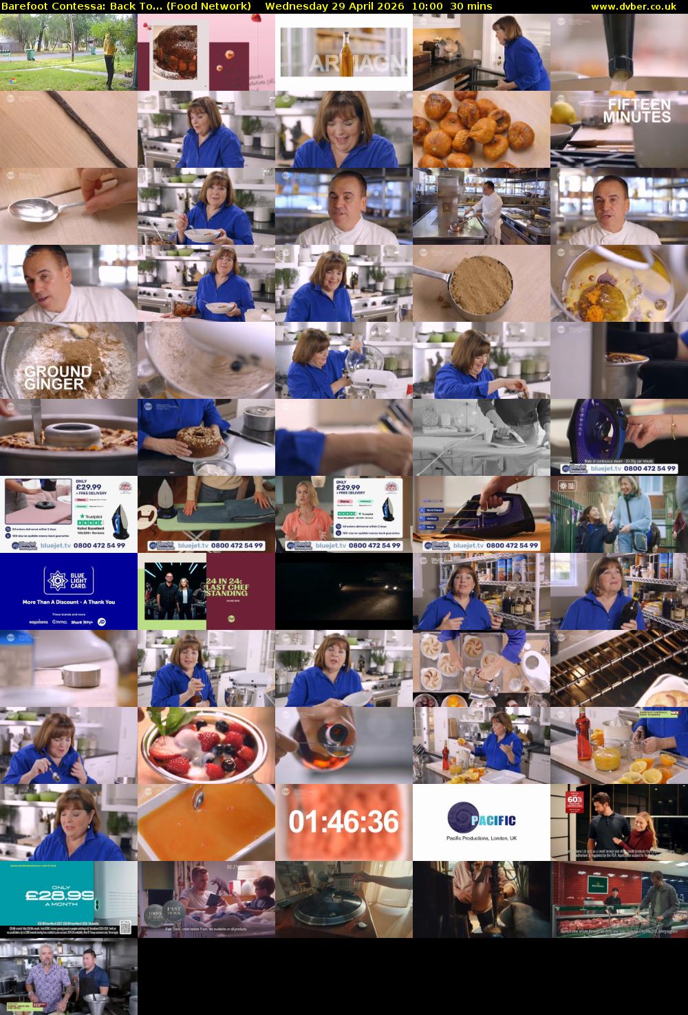 Barefoot Contessa: Back To... (Food Network) Wednesday 29 April 2026 10:00 - 10:30
