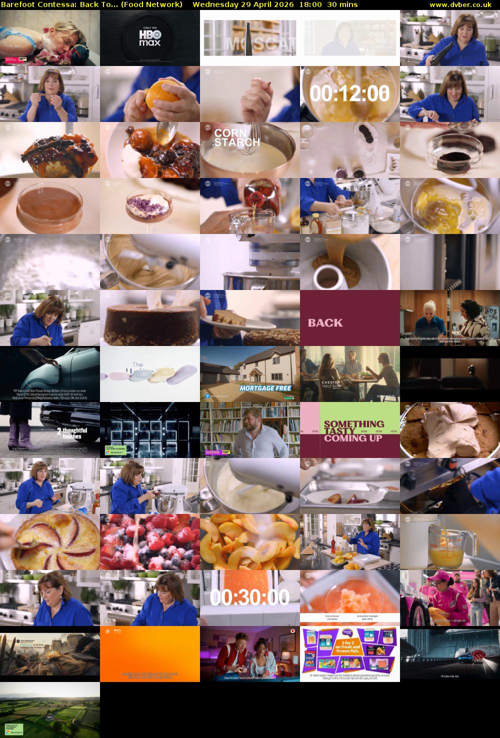 Barefoot Contessa: Back To... (Food Network) Wednesday 29 April 2026 18:00 - 18:30