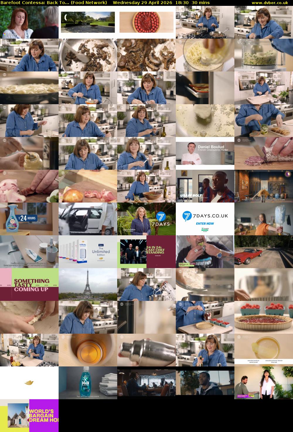 Barefoot Contessa: Back To... (Food Network) Wednesday 29 April 2026 18:30 - 19:00