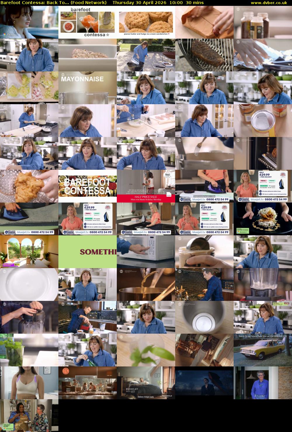 Barefoot Contessa: Back To... (Food Network) Thursday 30 April 2026 10:00 - 10:30
