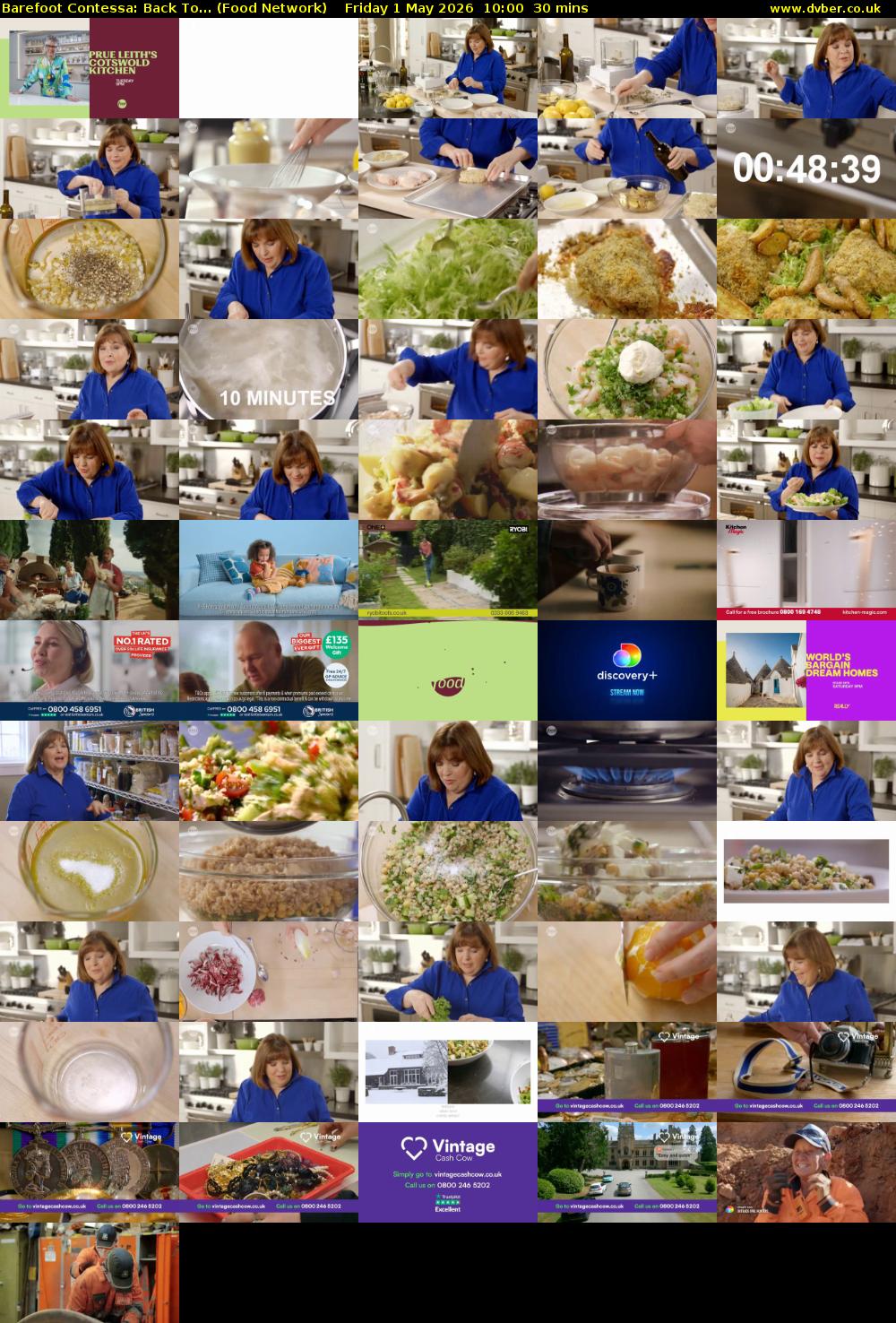 Barefoot Contessa: Back To... (Food Network) Friday 1 May 2026 10:00 - 10:30
