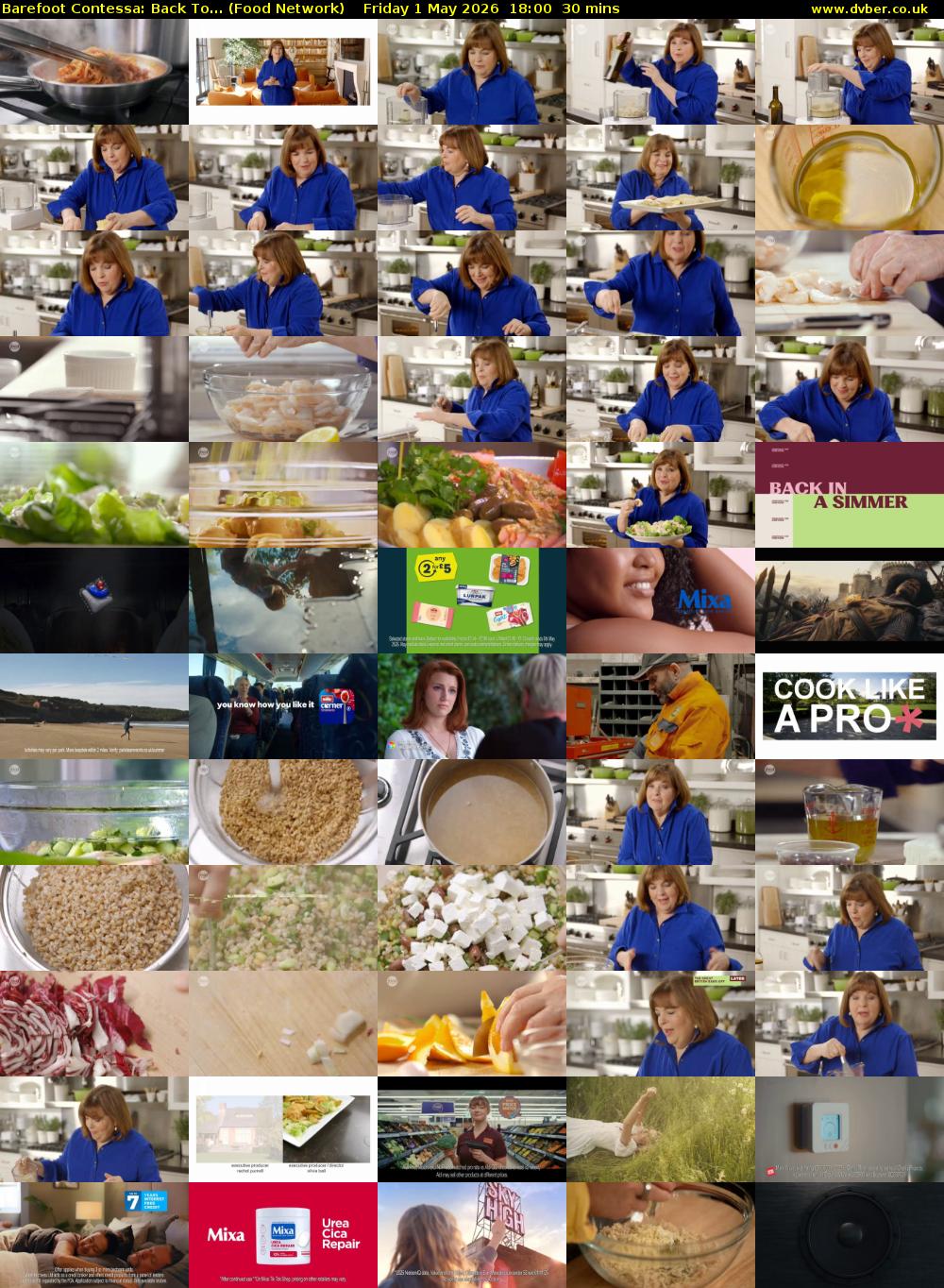 Barefoot Contessa: Back To... (Food Network) Friday 1 May 2026 18:00 - 18:30