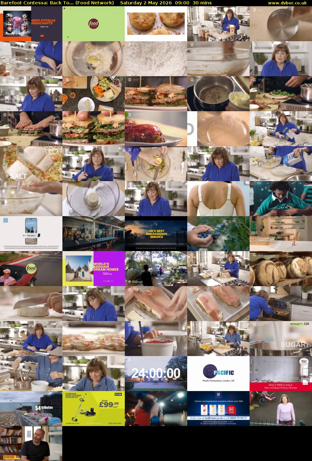 Barefoot Contessa: Back To... (Food Network) Saturday 2 May 2026 09:00 - 09:30