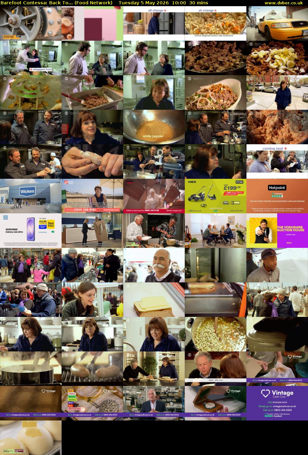 Barefoot Contessa: Back To... (Food Network) Tuesday 5 May 2026 10:00 - 10:30