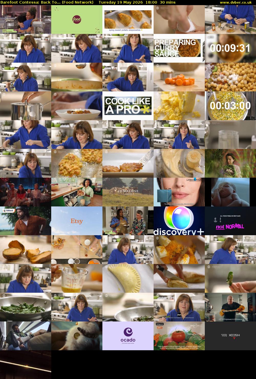 Barefoot Contessa: Back To... (Food Network) Tuesday 19 May 2026 18:00 - 18:30