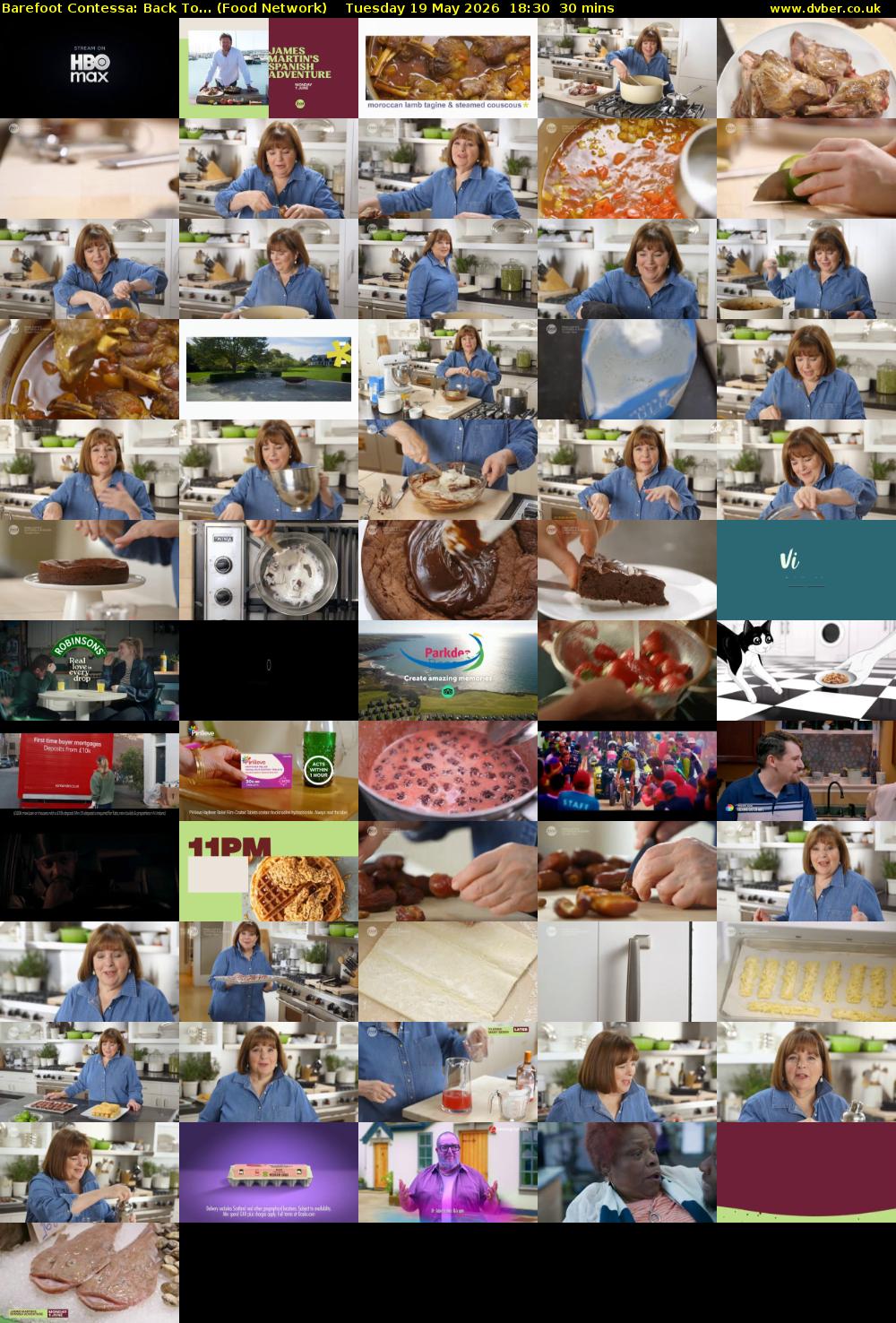 Barefoot Contessa: Back To... (Food Network) Tuesday 19 May 2026 18:30 - 19:00
