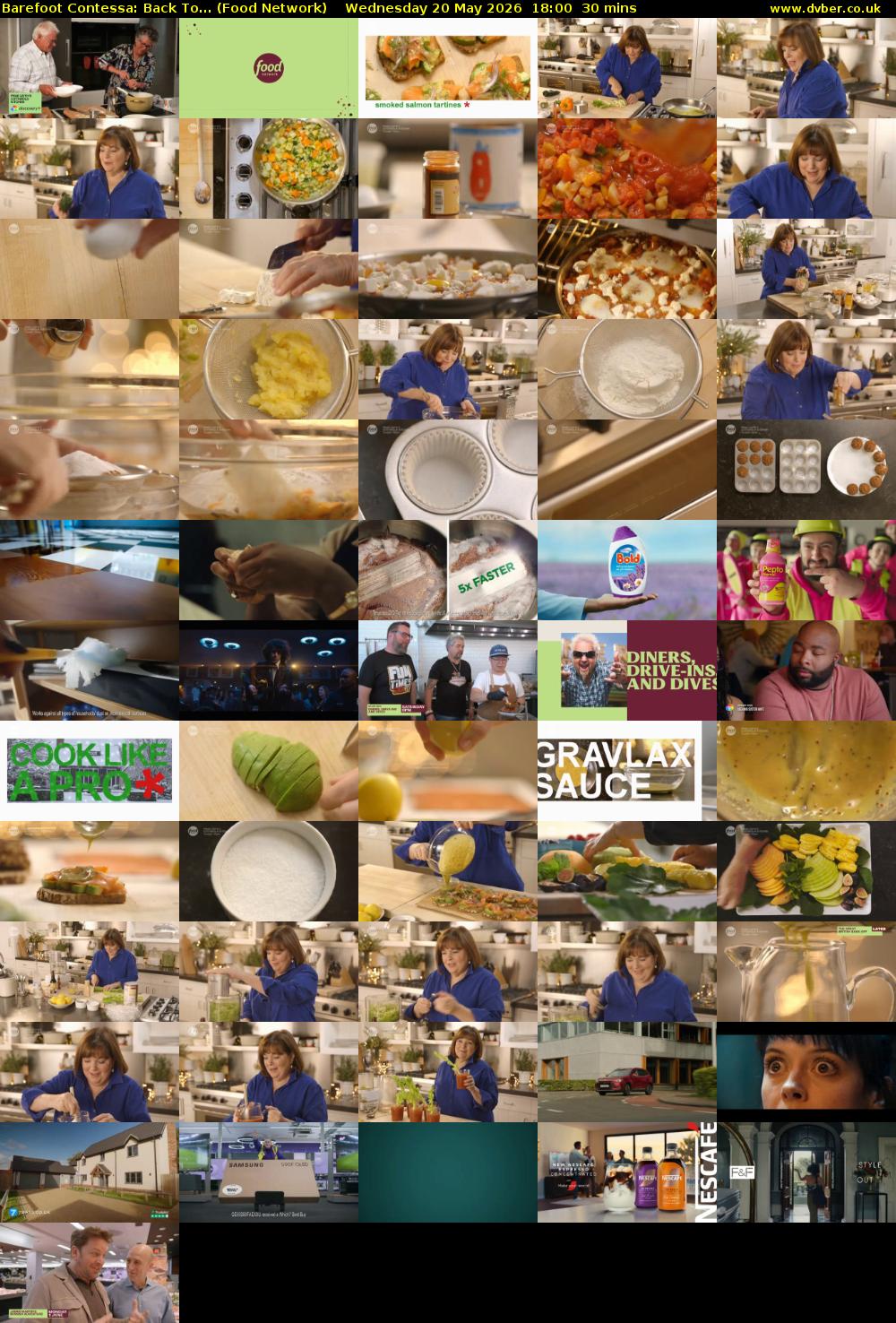 Barefoot Contessa: Back To... (Food Network) Wednesday 20 May 2026 18:00 - 18:30