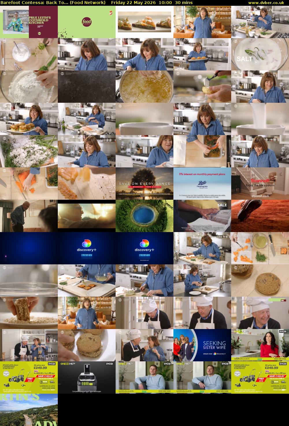 Barefoot Contessa: Back To... (Food Network) Friday 22 May 2026 10:00 - 10:30