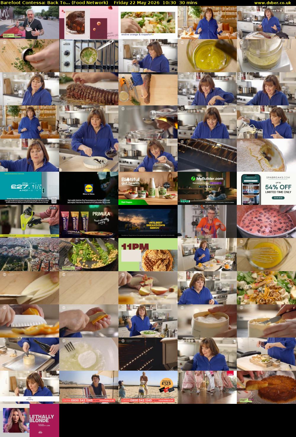 Barefoot Contessa: Back To... (Food Network) Friday 22 May 2026 10:30 - 11:00