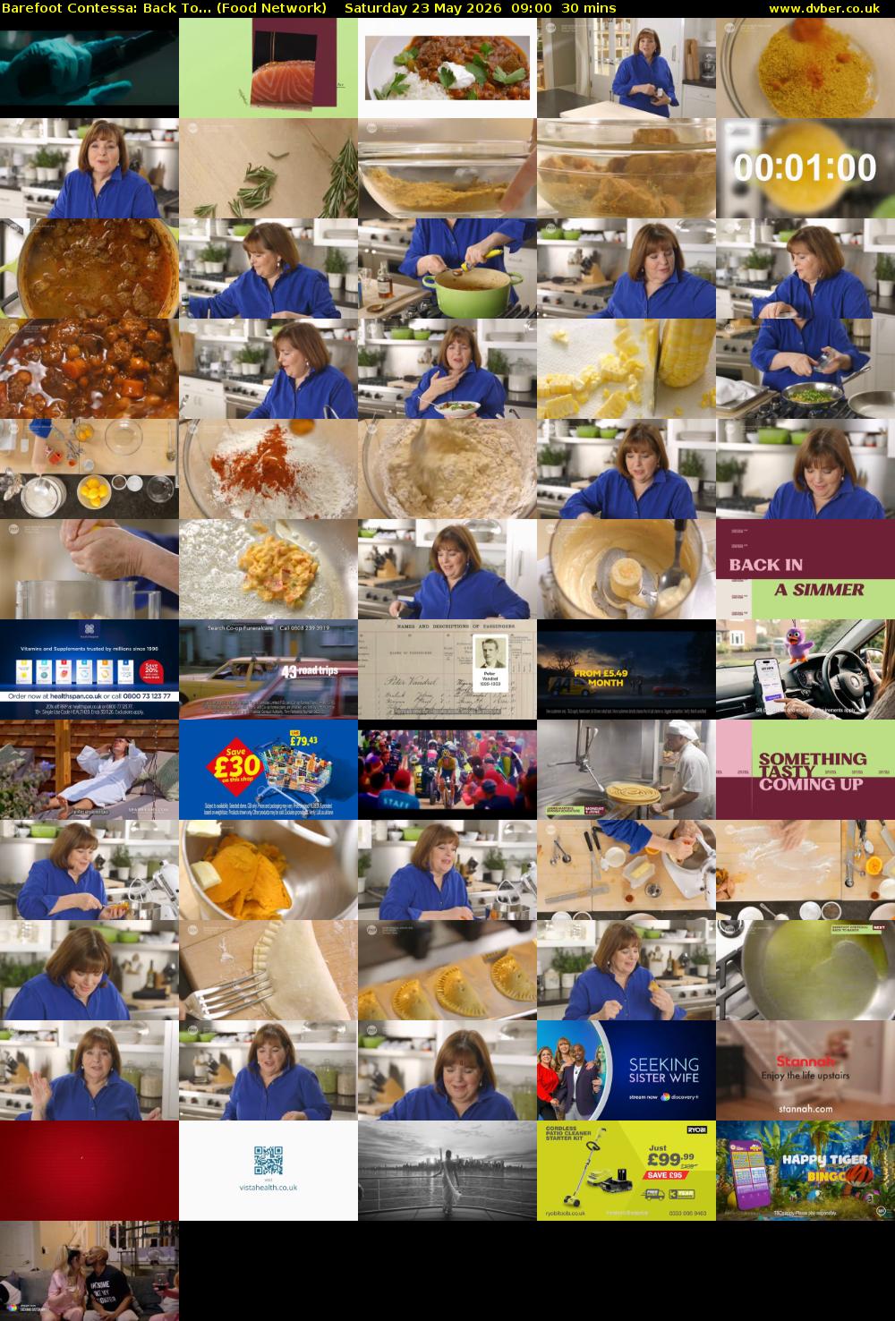 Barefoot Contessa: Back To... (Food Network) Saturday 23 May 2026 09:00 - 09:30