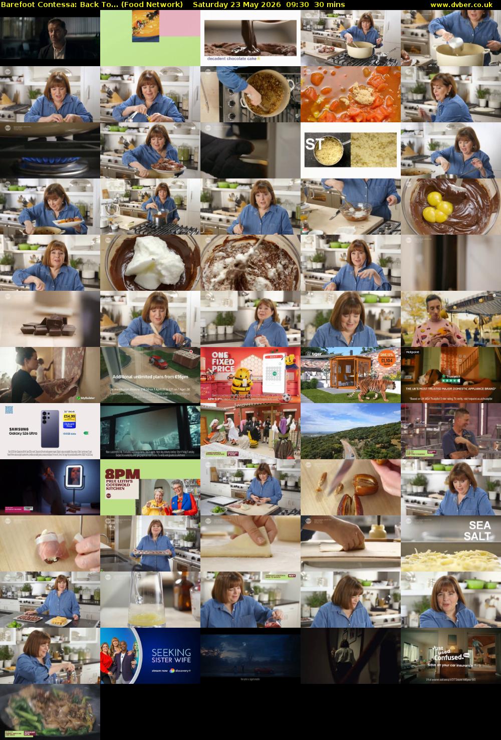 Barefoot Contessa: Back To... (Food Network) Saturday 23 May 2026 09:30 - 10:00