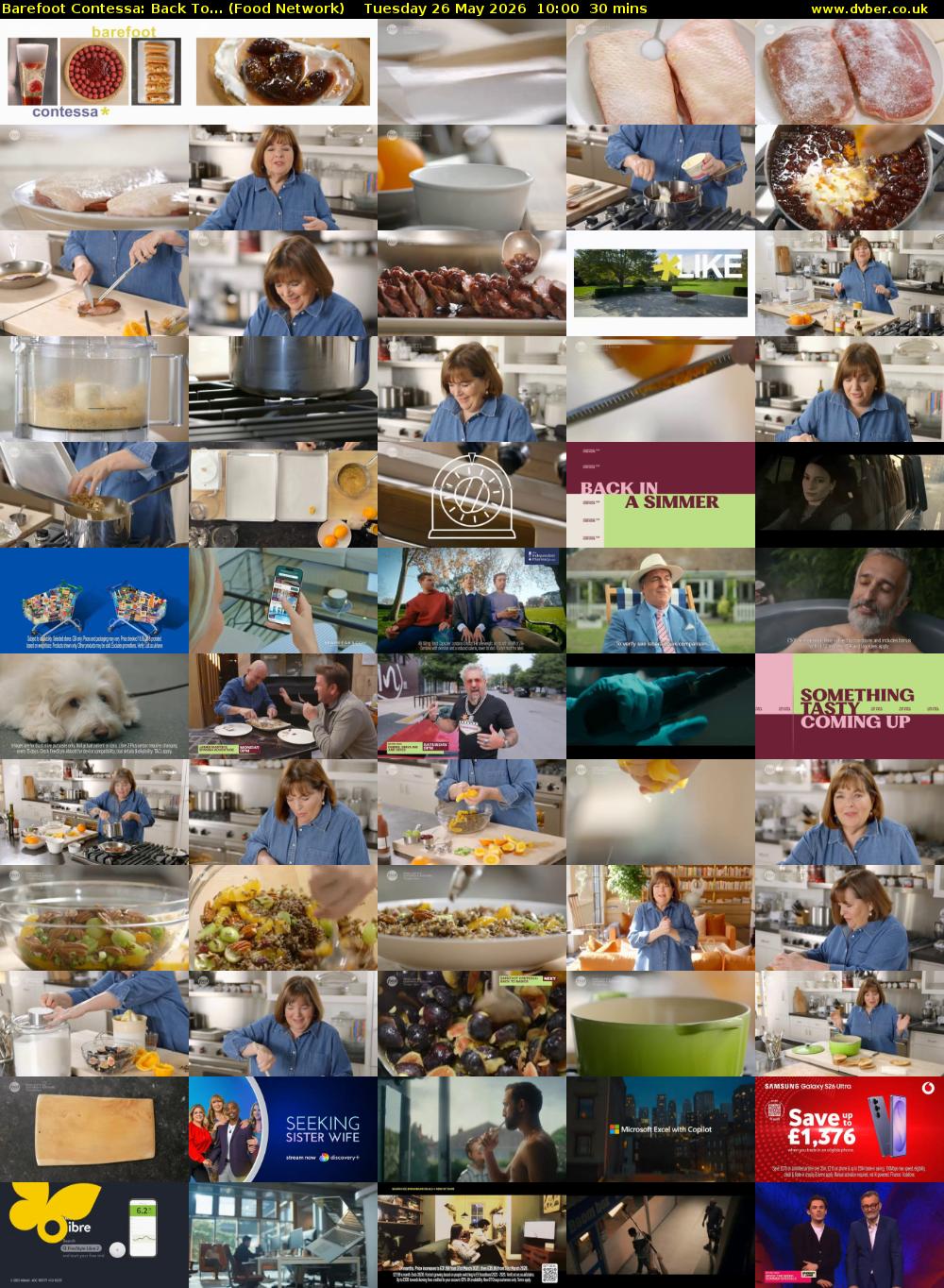 Barefoot Contessa: Back To... (Food Network) Tuesday 26 May 2026 10:00 - 10:30