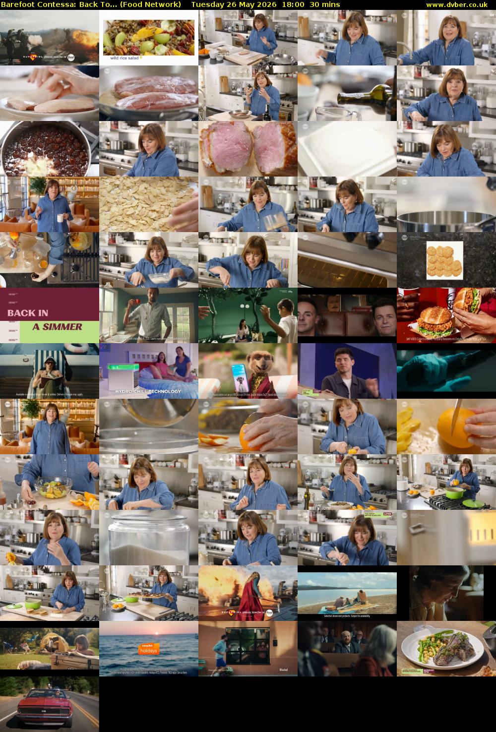 Barefoot Contessa: Back To... (Food Network) Tuesday 26 May 2026 18:00 - 18:30