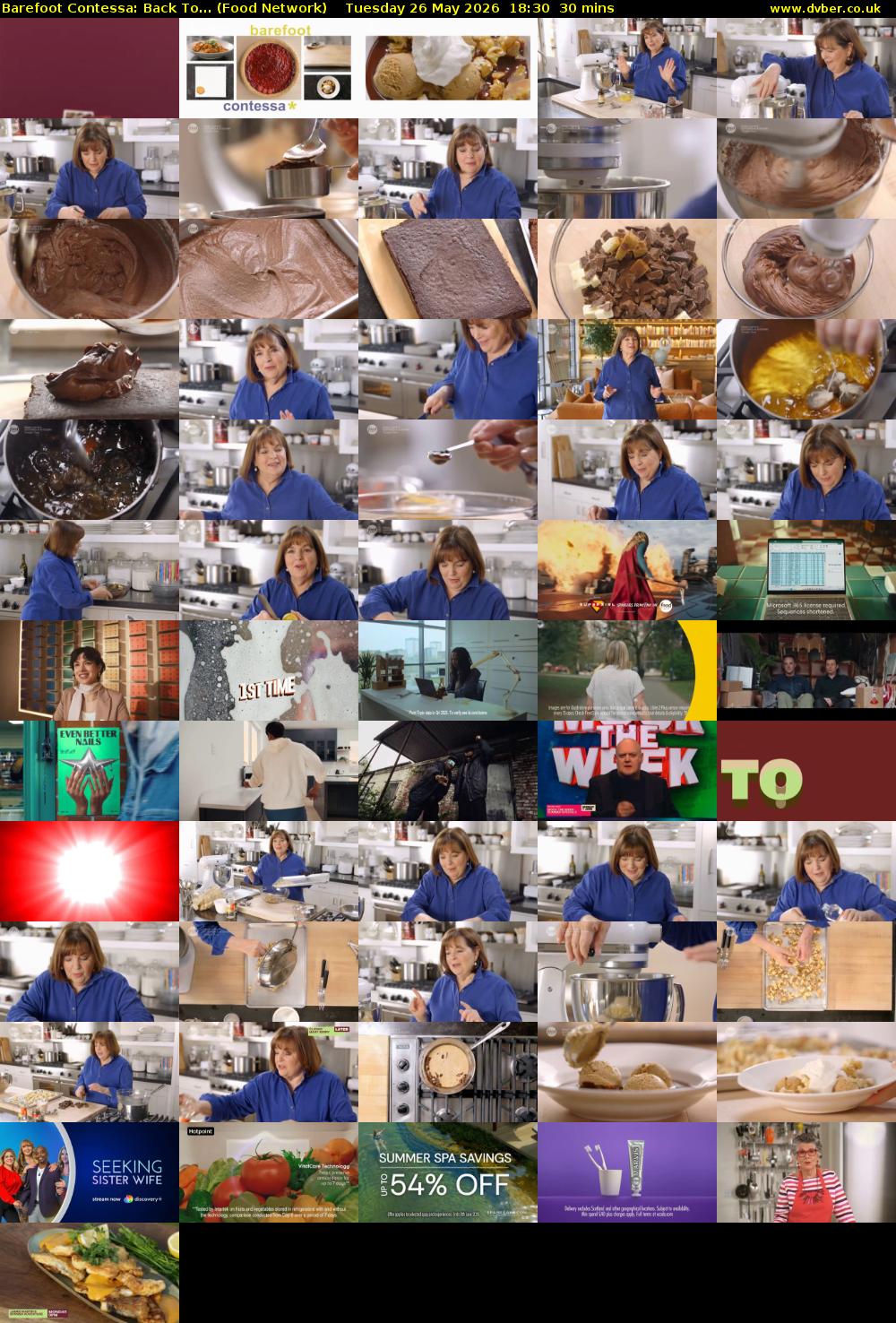 Barefoot Contessa: Back To... (Food Network) Tuesday 26 May 2026 18:30 - 19:00