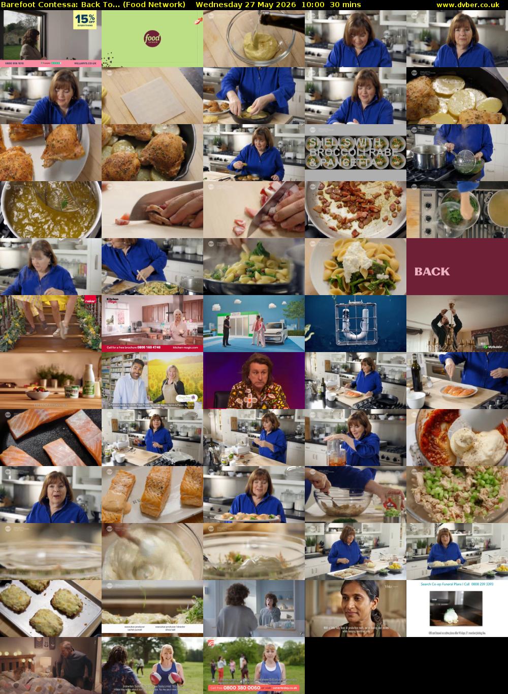 Barefoot Contessa: Back To... (Food Network) Wednesday 27 May 2026 10:00 - 10:30