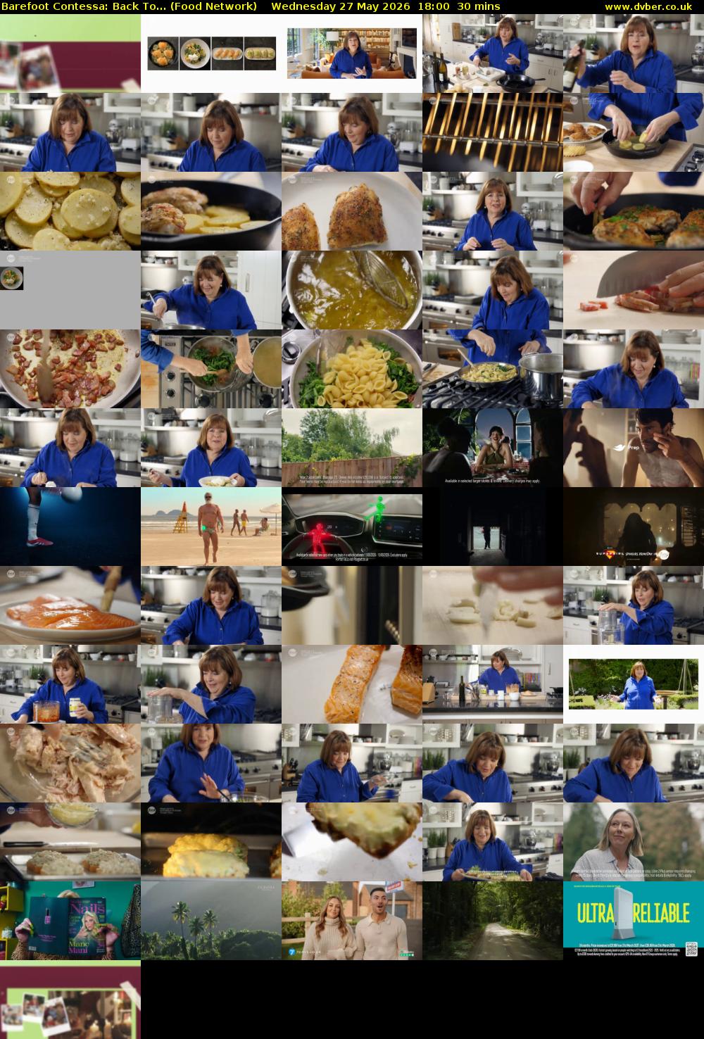 Barefoot Contessa: Back To... (Food Network) Wednesday 27 May 2026 18:00 - 18:30