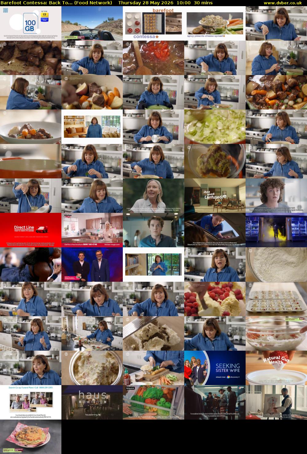 Barefoot Contessa: Back To... (Food Network) Thursday 28 May 2026 10:00 - 10:30