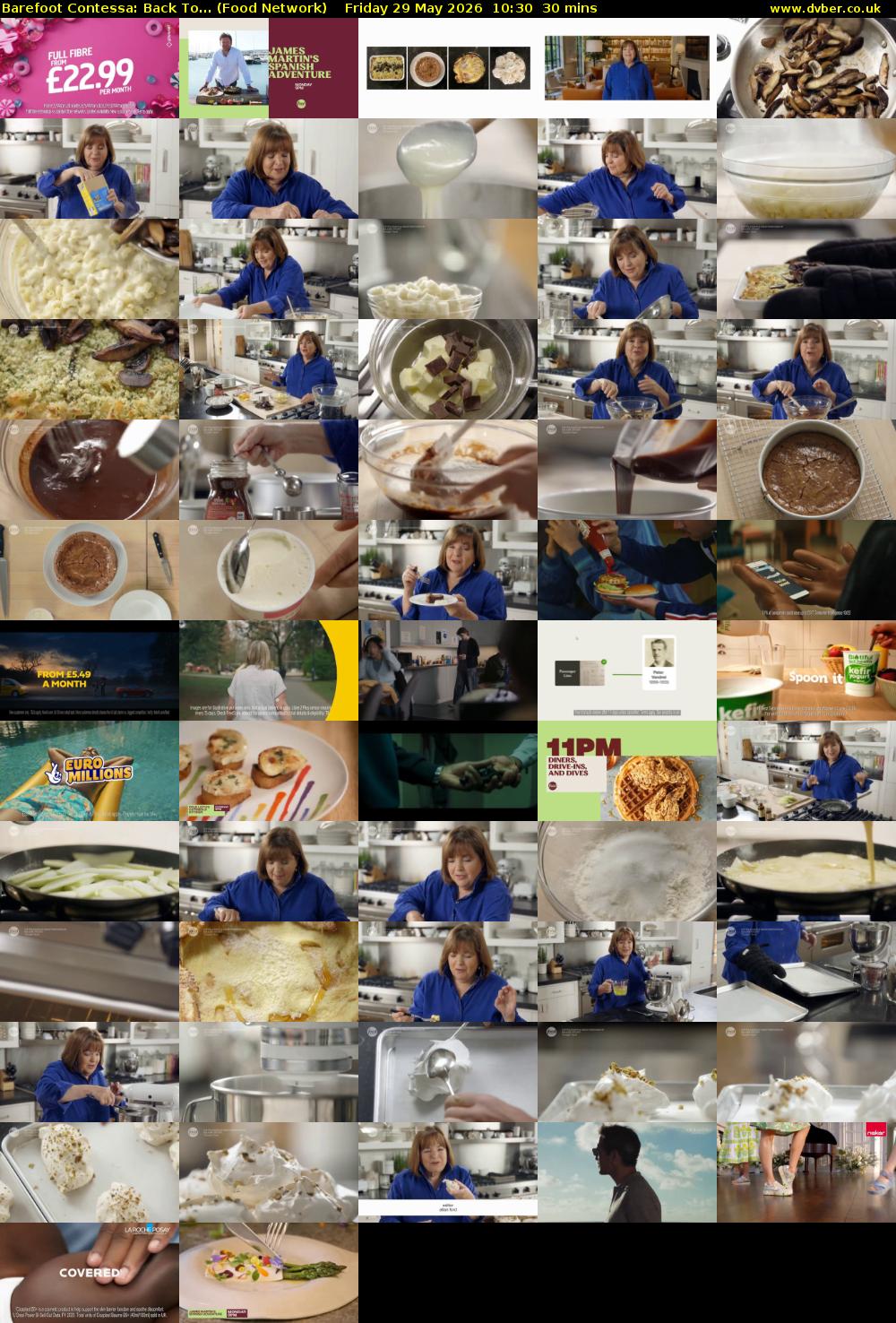 Barefoot Contessa: Back To... (Food Network) Friday 29 May 2026 10:30 - 11:00