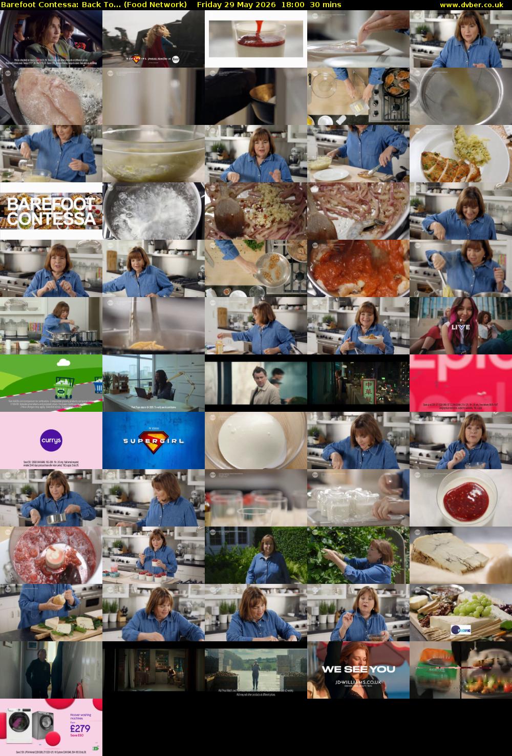 Barefoot Contessa: Back To... (Food Network) Friday 29 May 2026 18:00 - 18:30