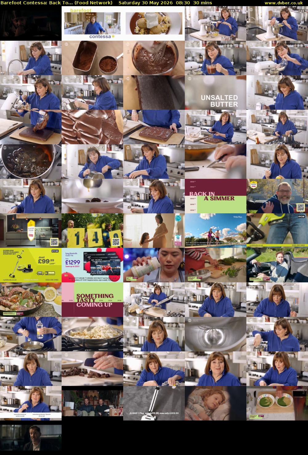 Barefoot Contessa: Back To... (Food Network) Saturday 30 May 2026 08:30 - 09:00
