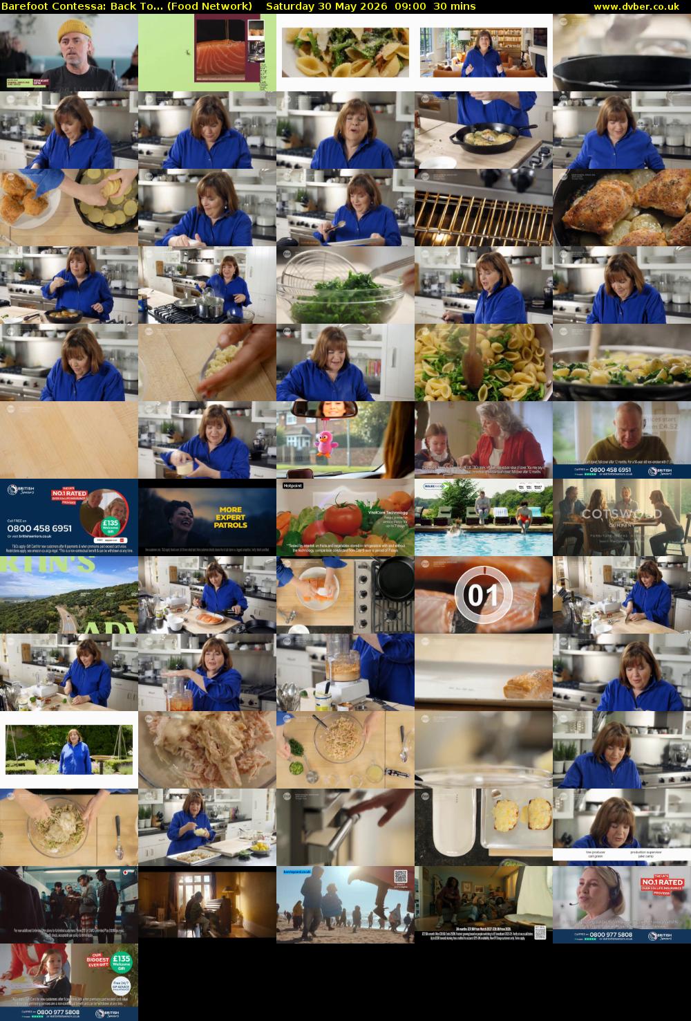 Barefoot Contessa: Back To... (Food Network) Saturday 30 May 2026 09:00 - 09:30