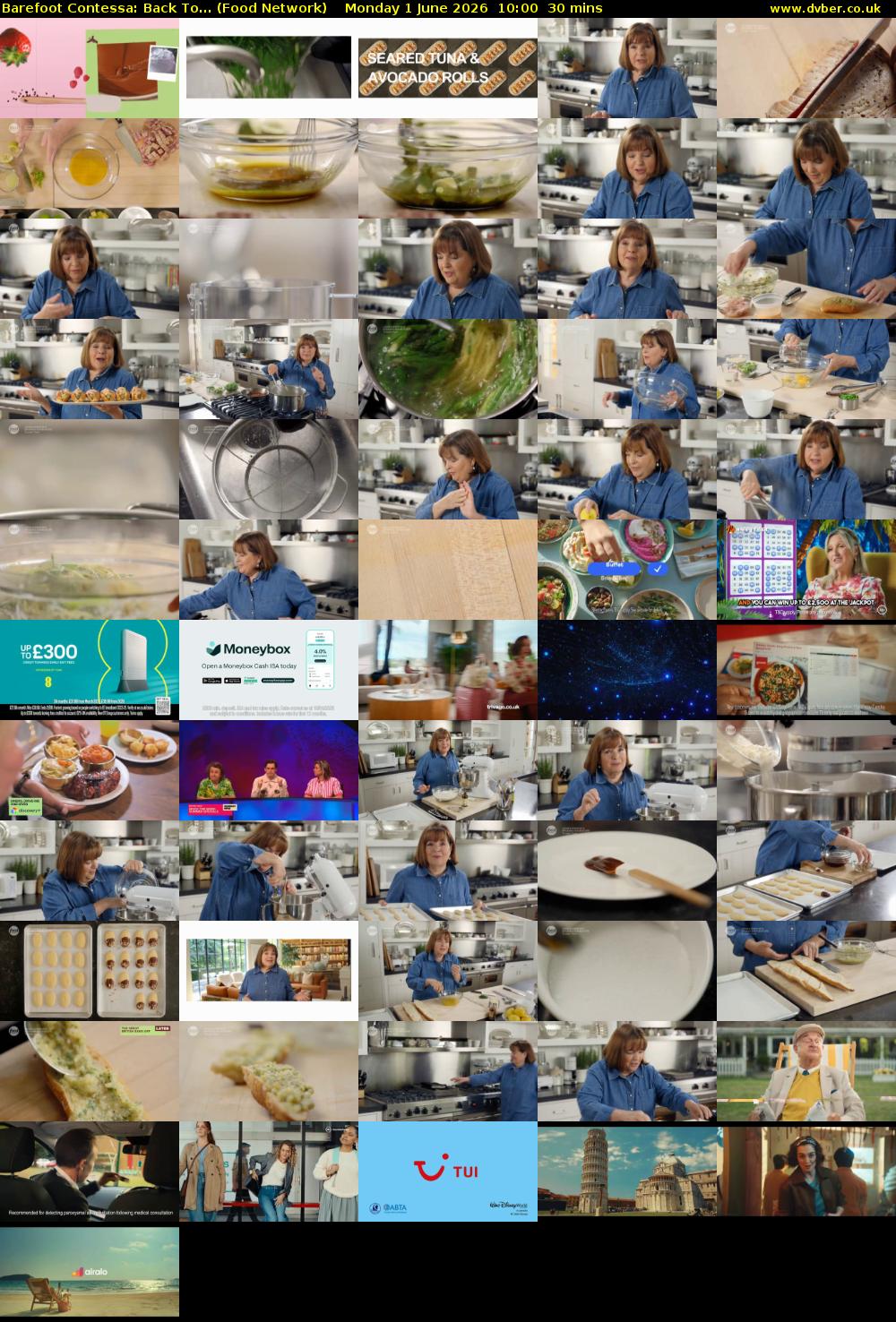 Barefoot Contessa: Back To... (Food Network) Monday 1 June 2026 10:00 - 10:30