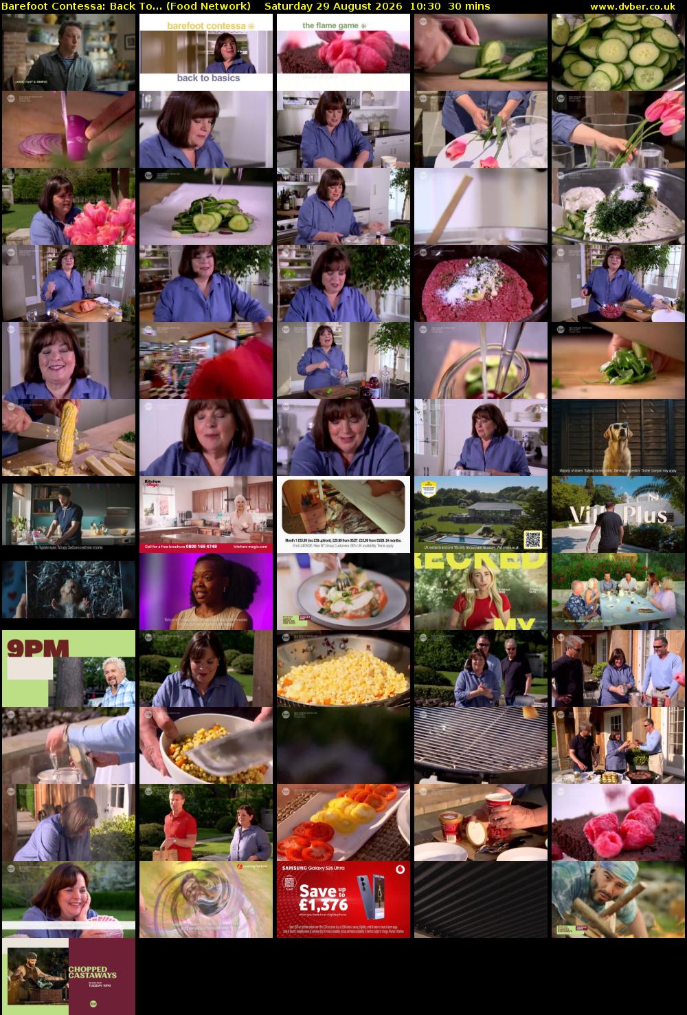 Barefoot Contessa: Back To... (Food Network) Saturday 29 August 2026 10:30 - 11:00
